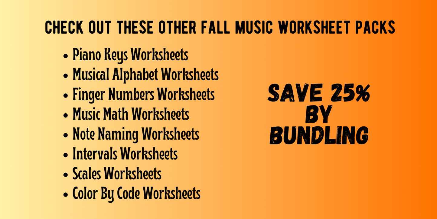 Fall TRIADS Worksheets
