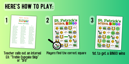 St. Patrick's Day Music Interval Bingo
