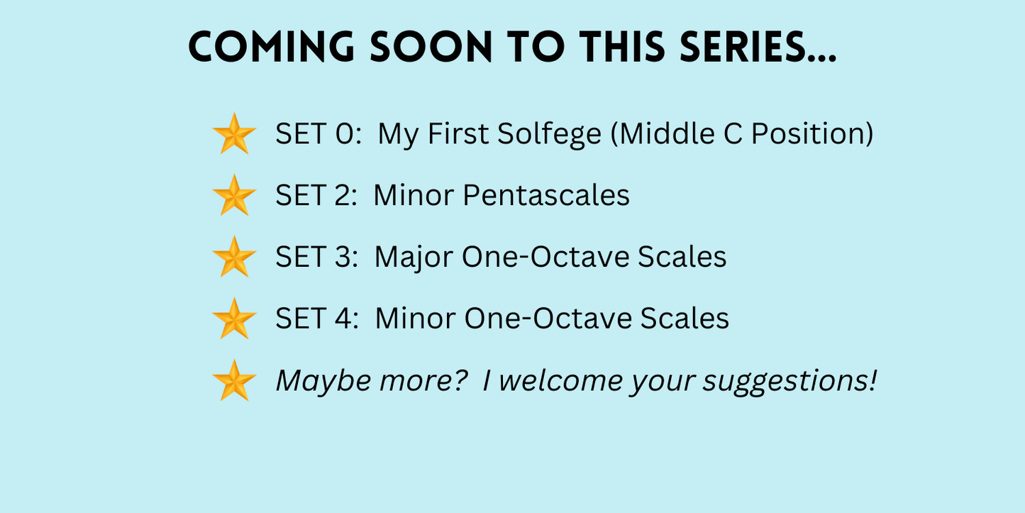 Solfege Major Pentascales Set 1