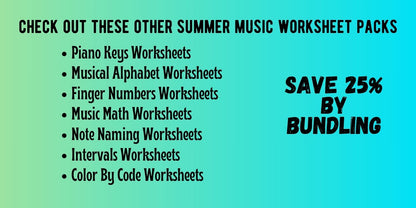 Summer TRIADS Worksheets