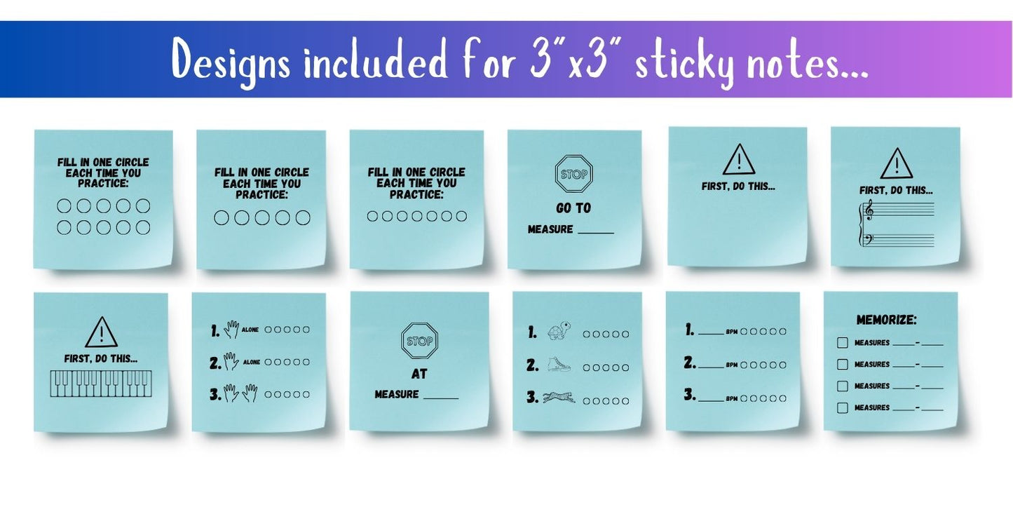 Sticky Note Templates: Practice Tips