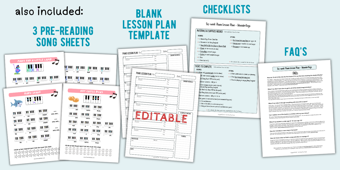 WunderKeys® Lesson Plans