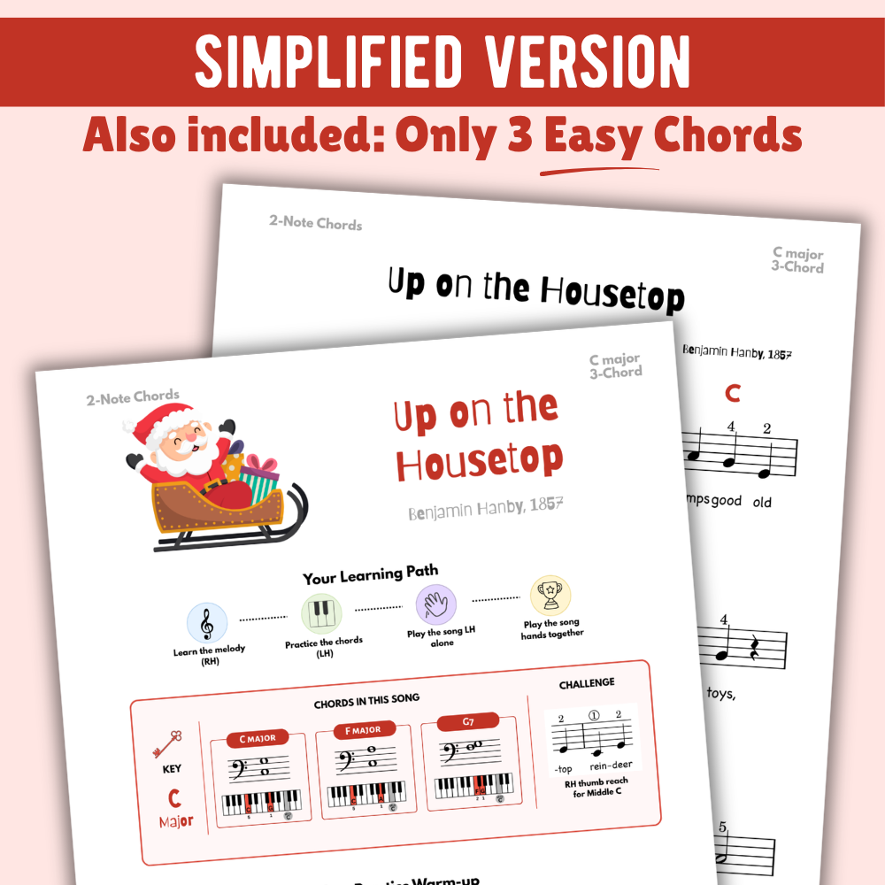 Up on the Housetop Christmas Lead Sheet Music