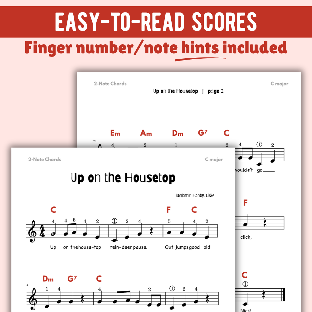 Up on the Housetop Christmas Lead Sheet Music