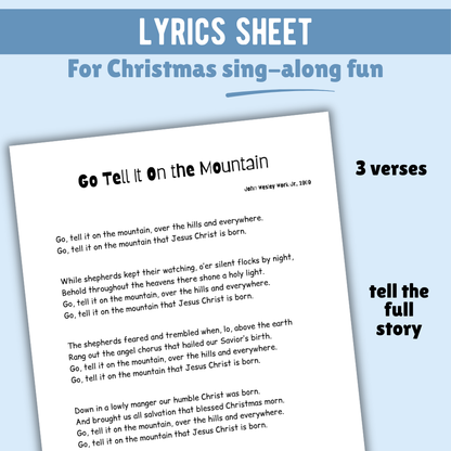 Go Tell It On the Mountain Christmas Lead Sheet Music