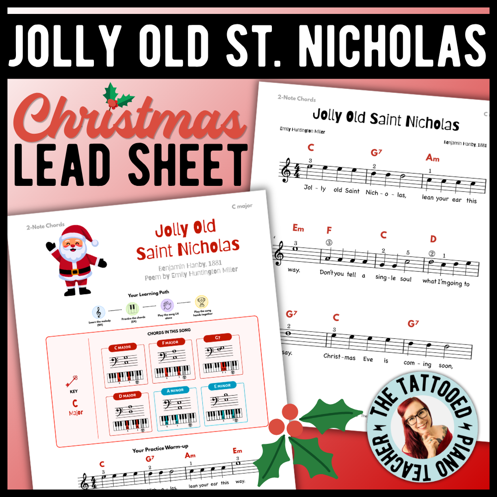 Jolly Old Saint Nicholas Christmas Lead Sheet Music