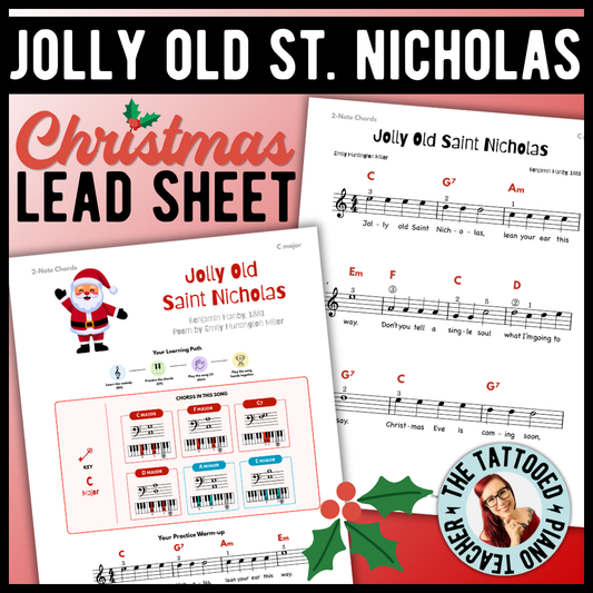 Jolly Old Saint Nicholas Christmas Lead Sheet Music