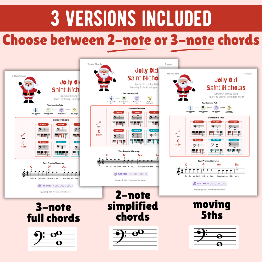 Jolly Old Saint Nicholas Christmas Lead Sheet Music