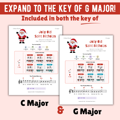 Jolly Old Saint Nicholas Christmas Lead Sheet Music