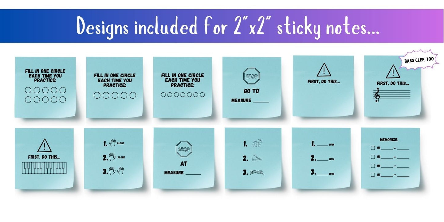 Sticky Note Templates: Practice Tips