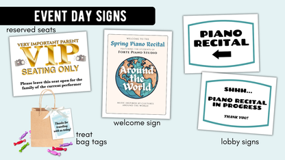 Around the World Piano Recital Kit