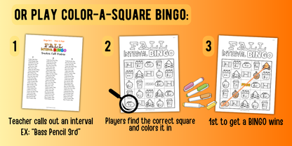 Fall Music Interval Bingo