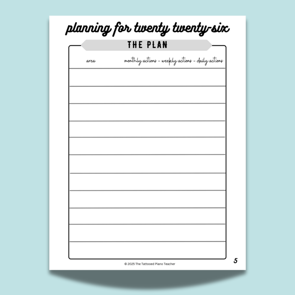 Goal Setting Worksheets
