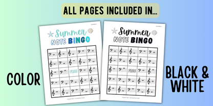 Note Bingo Bundle