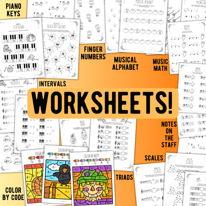 Fall BIG Bundle - Music Activities + Worksheets
