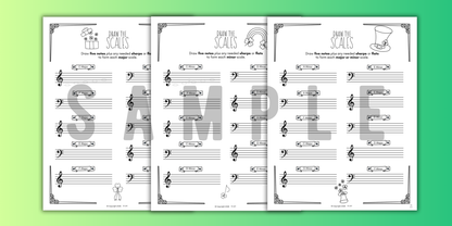 St. Patrick's Day SCALES Worksheets