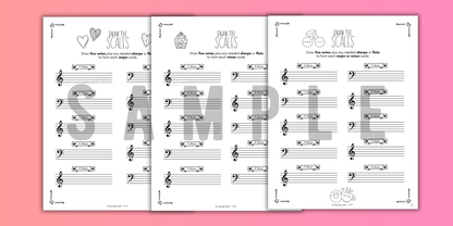 Valentine's Day SCALES Worksheets