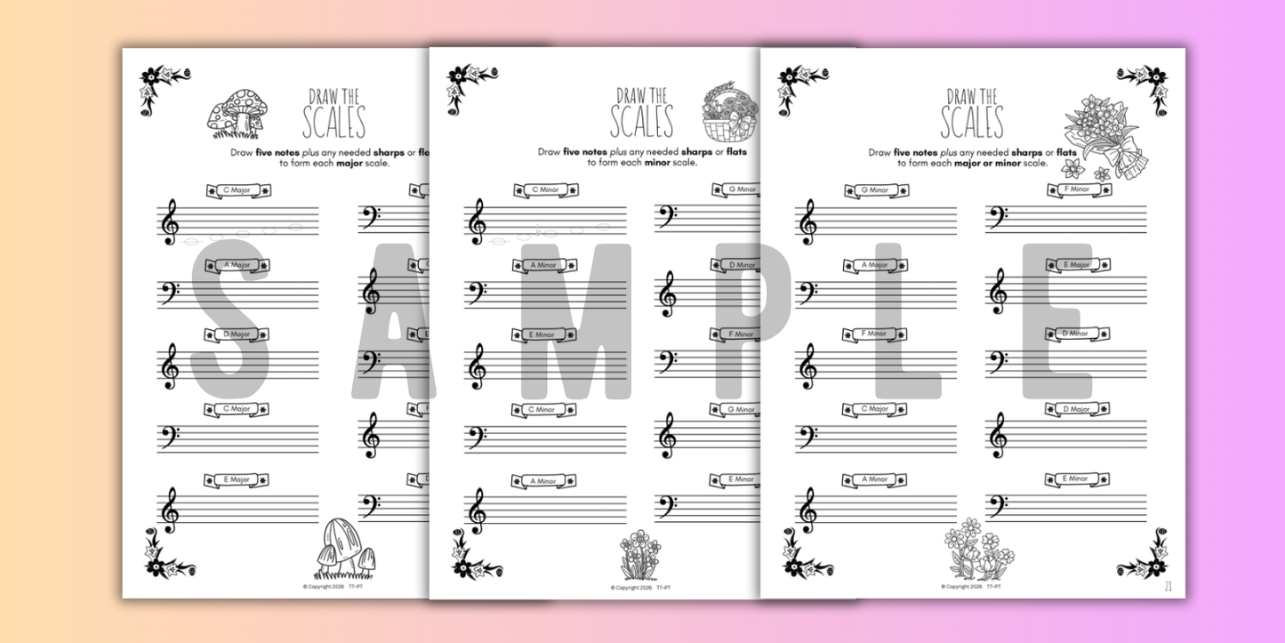 Spring SCALES Worksheets