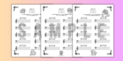 Spring SCALES Worksheets