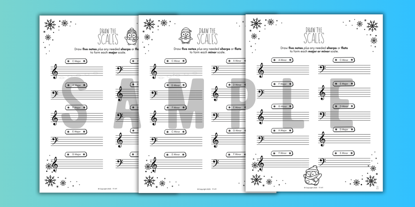 Winter SCALES Worksheets