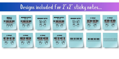 Sticky Note Templates: Hand Positions