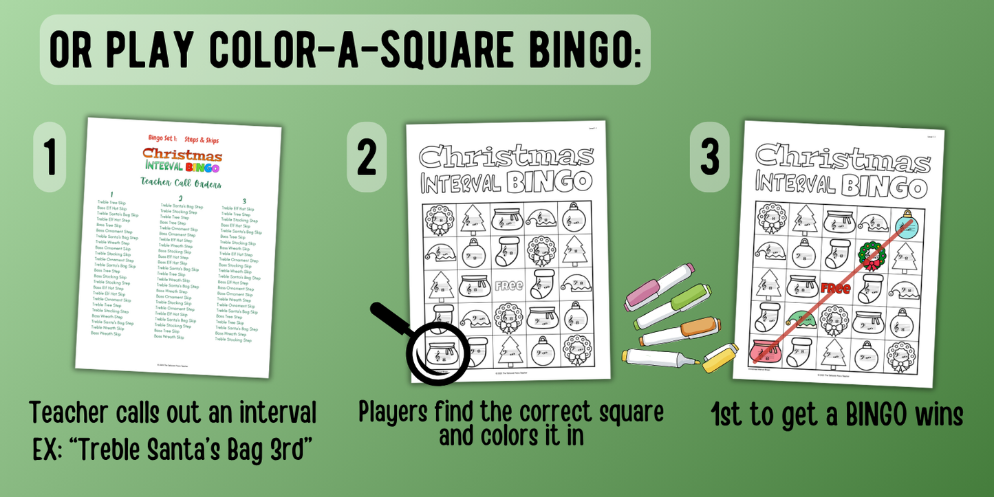 Christmas Music Interval Bingo