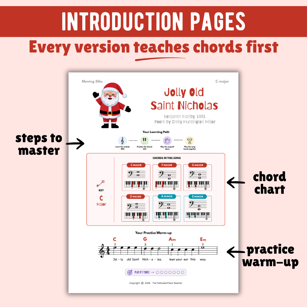 Jolly Old Saint Nicholas Christmas Lead Sheet Music