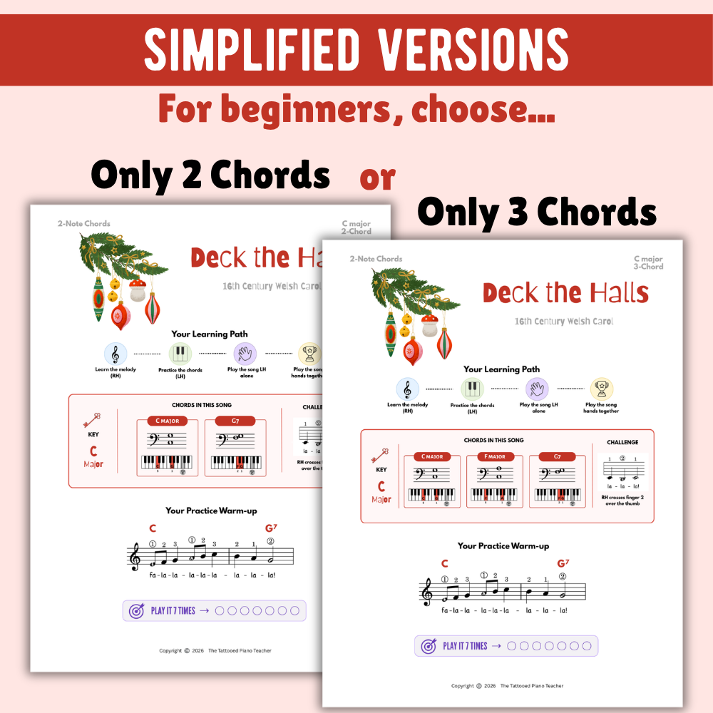 Deck the Halls Christmas Lead Sheet Music