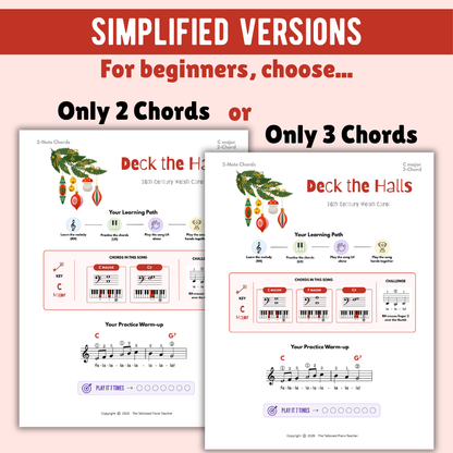 Deck the Halls Christmas Lead Sheet Music