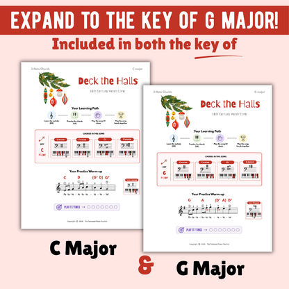 Deck the Halls Christmas Lead Sheet Music