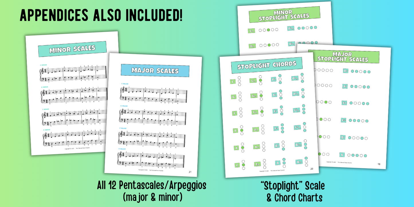 5-Finger Scales for Level 2 Piano Students