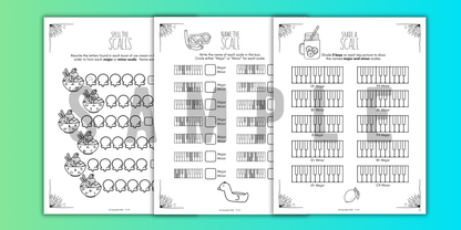 Summer SCALES Worksheets