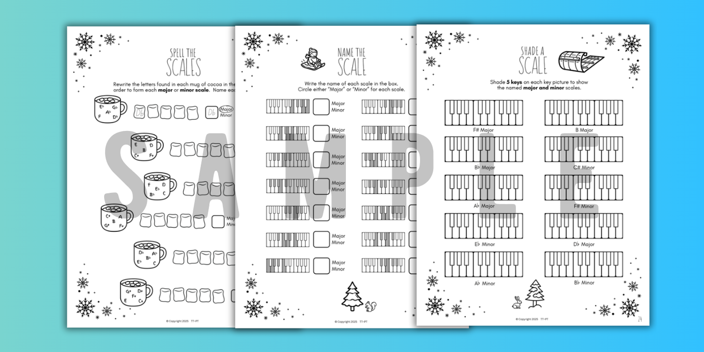 Winter SCALES Worksheets