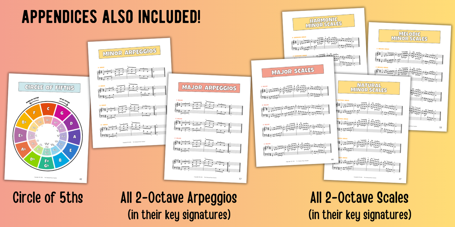 Two Octave Scales for Level 4 Piano Students