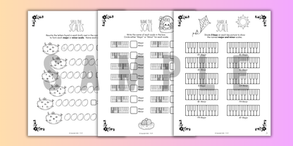 Spring SCALES Worksheets
