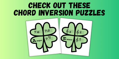 Key Signature Shamrock Puzzles
