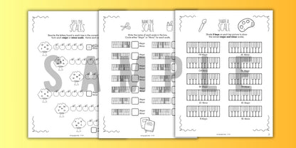 Back to School SCALES Worksheets