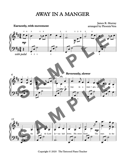 Away in a Manger [Early Intermediate] - Christmas Piano Sheet Music