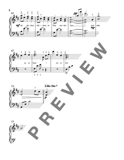Away in a Manger [Early Intermediate] - Christmas Piano Sheet Music
