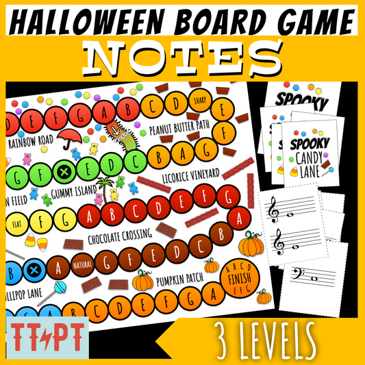 Halloween Music Board Game 1: Notes