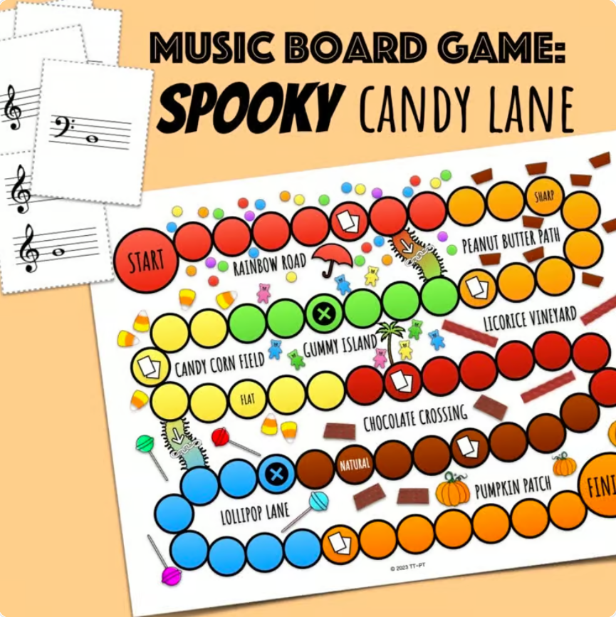 Halloween Music Board Game 1: Notes