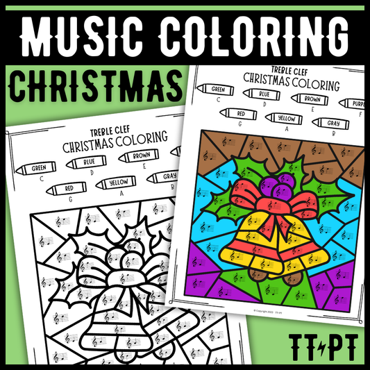 Christmas Music Coloring Pages