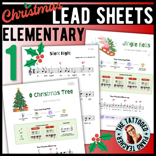 Christmas Beginner Lead Sheets: Pack 1