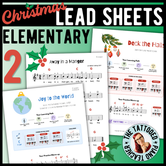 Christmas Beginner Lead Sheets: Pack 2