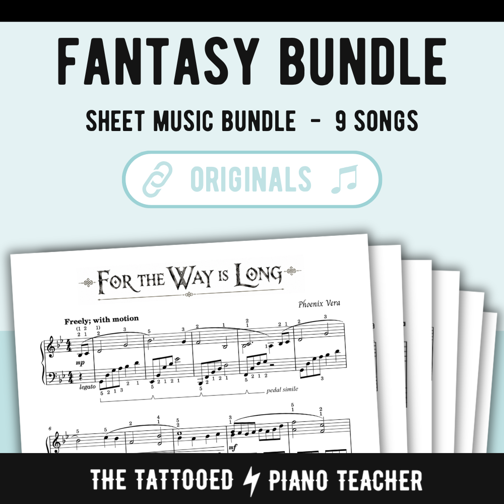 Fantasy Piano Solo Sheet Music Bundle