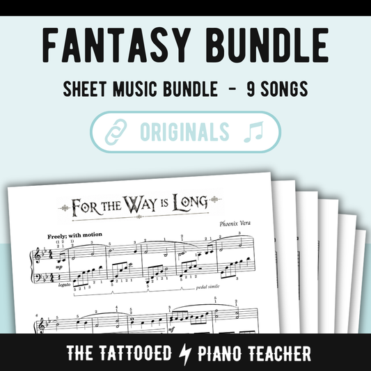 Fantasy Piano Solo Sheet Music Bundle