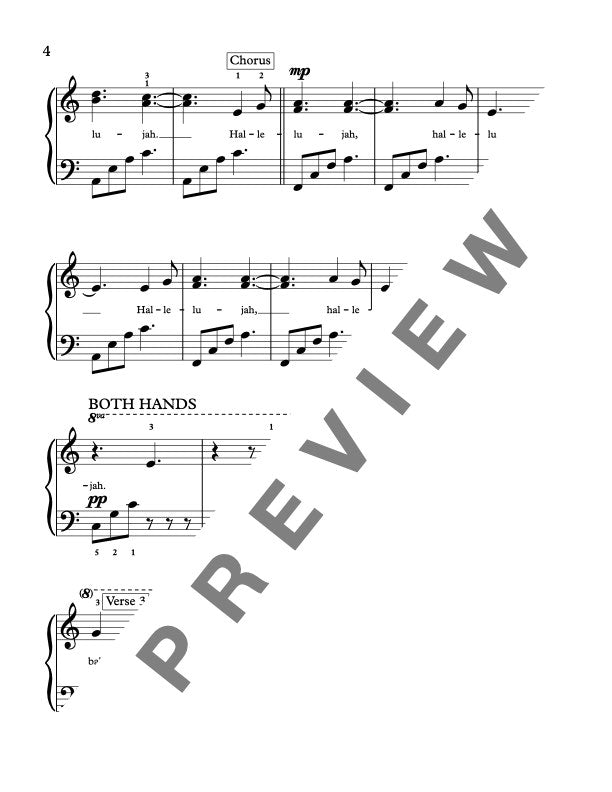 Hallelujah [Early Intermediate] by Leonard Cohen - Piano Solo Sheet Music