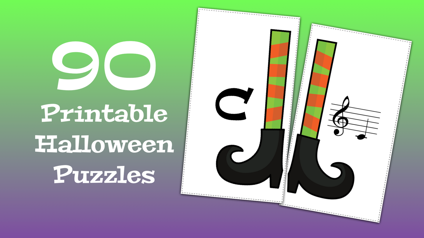Halloween Music Theory Puzzles