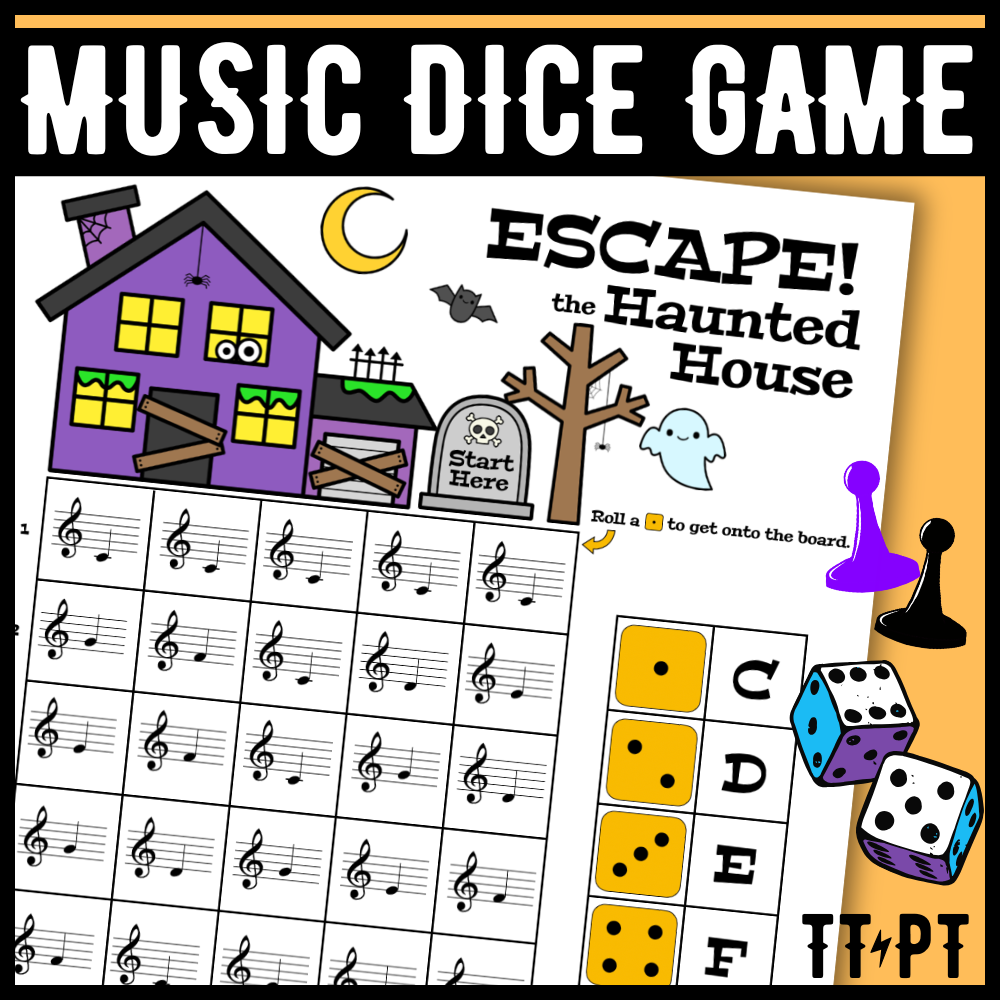 Escape the Haunted House - Halloween Note Dice Game
