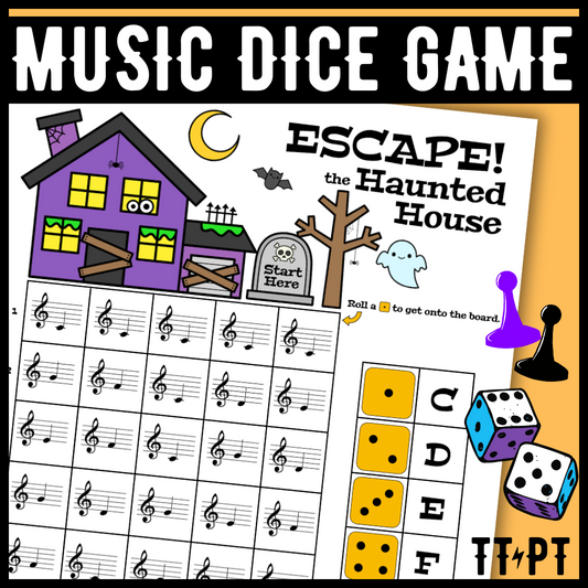 Escape the Haunted House - Halloween Note Dice Game
